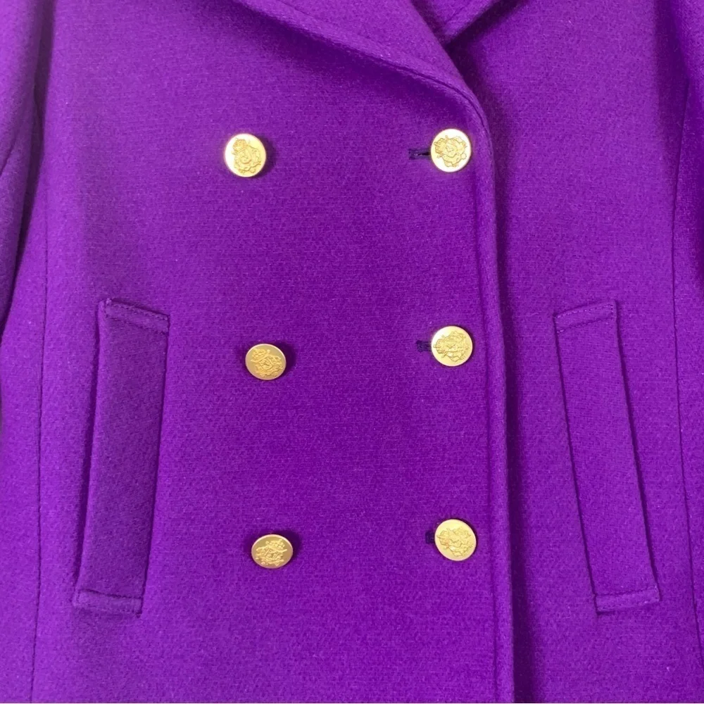 J.crew Womens purple stadium cloth pea cot 4 - Picture 4 of 12